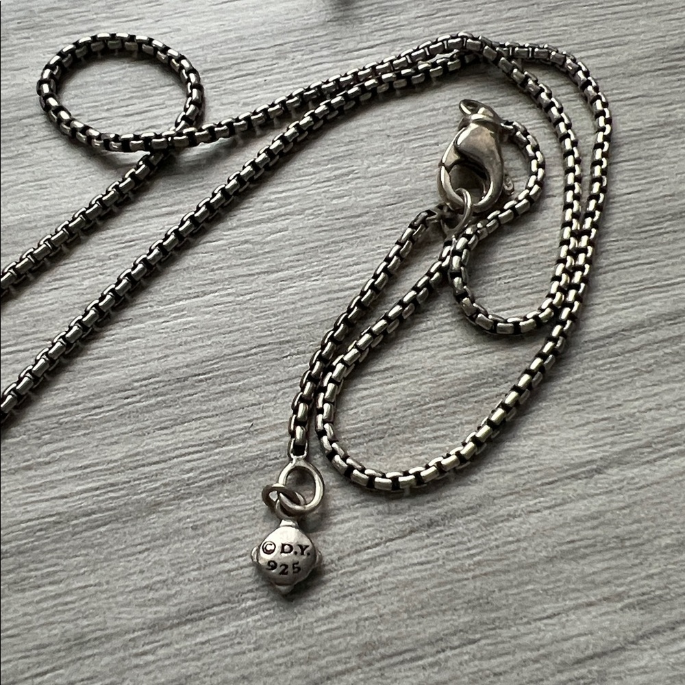 Authentic David Yurman Albion pendant necklace morganite and diamonds - Picture 6 of 9